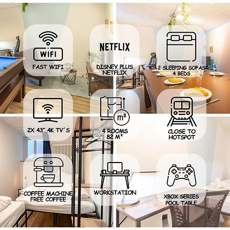 Apartamento Pool Table Heaven, Workstation, 4K Tv, Netflix Leipzig Exterior foto